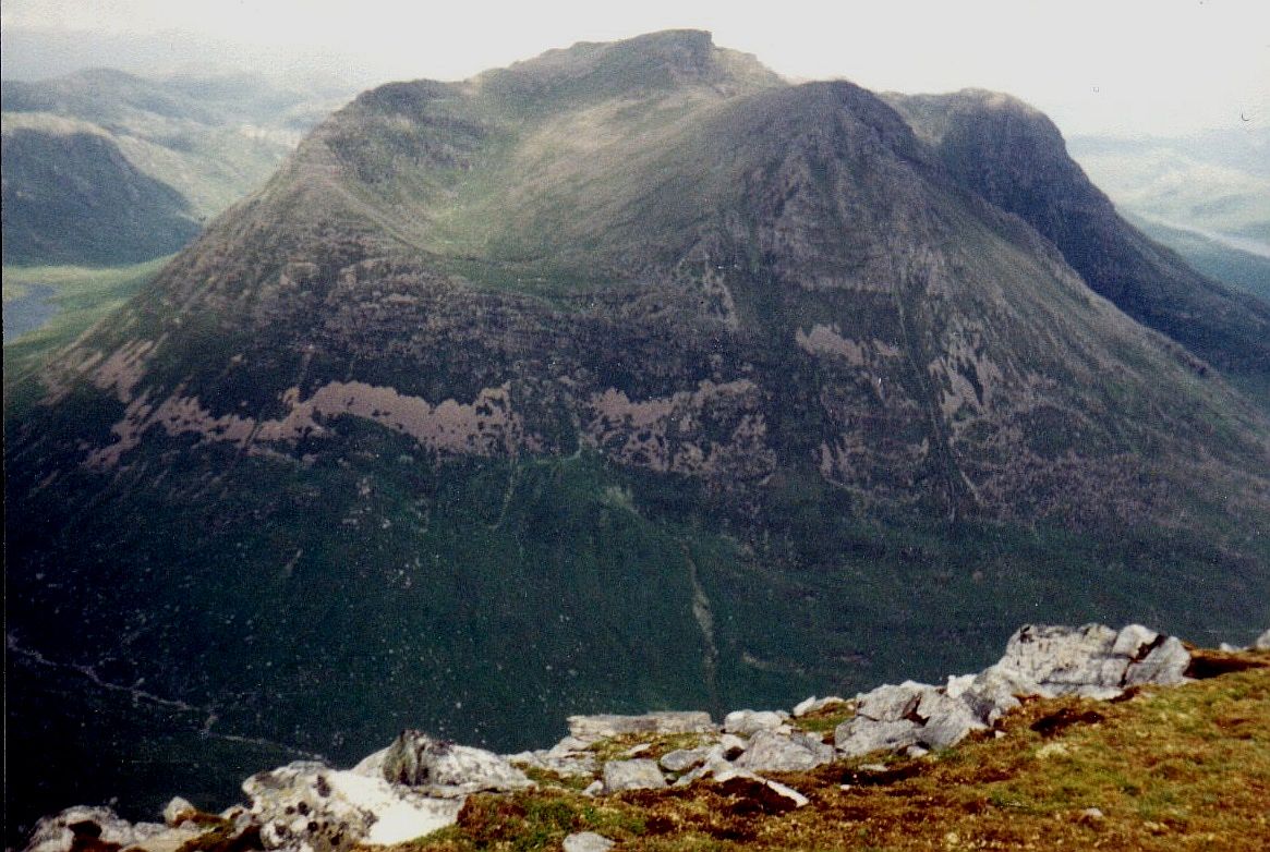 Beinn Dearg Mor from Beinn a'Chlaidheimh in the NW Highlands of Scotland