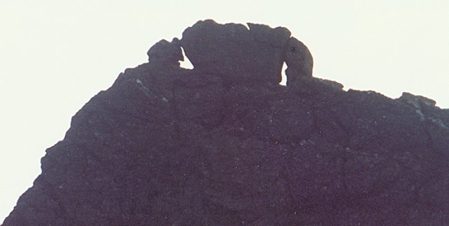 The Eye of the Needle of The Cobbler ( Ben Arthur ) in the Arrochar Alps