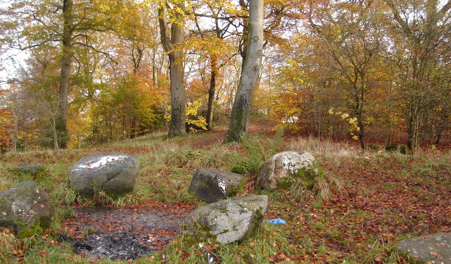 Camphill site of iron age fort on Queen's Park Hill