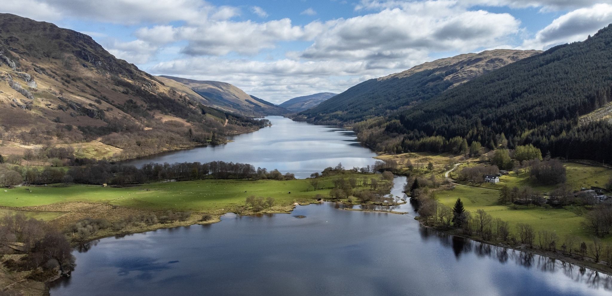 Loch Voil and Loch Doine