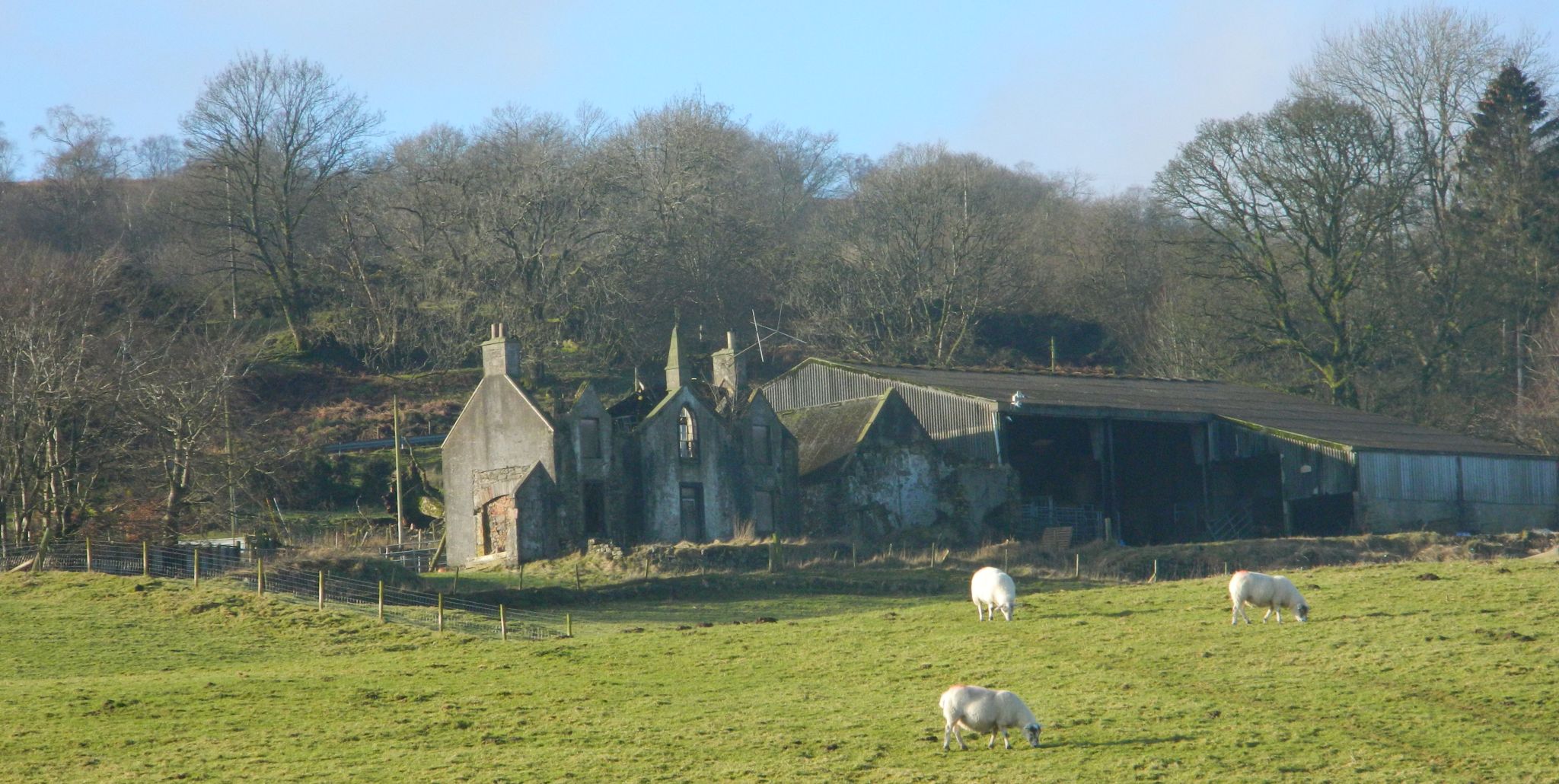 Derelict farm buildings