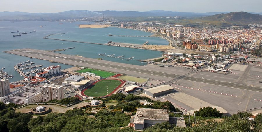 Airstrip on The Rock of Gibraltar