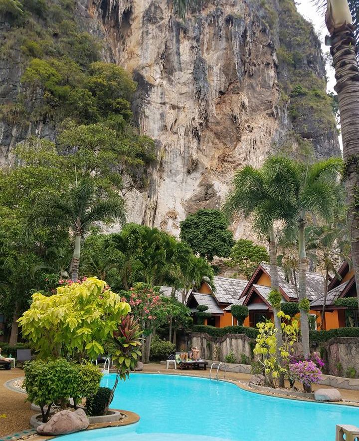 Beach Bungalows on Phra Nang near Krabi in Southern Thailand