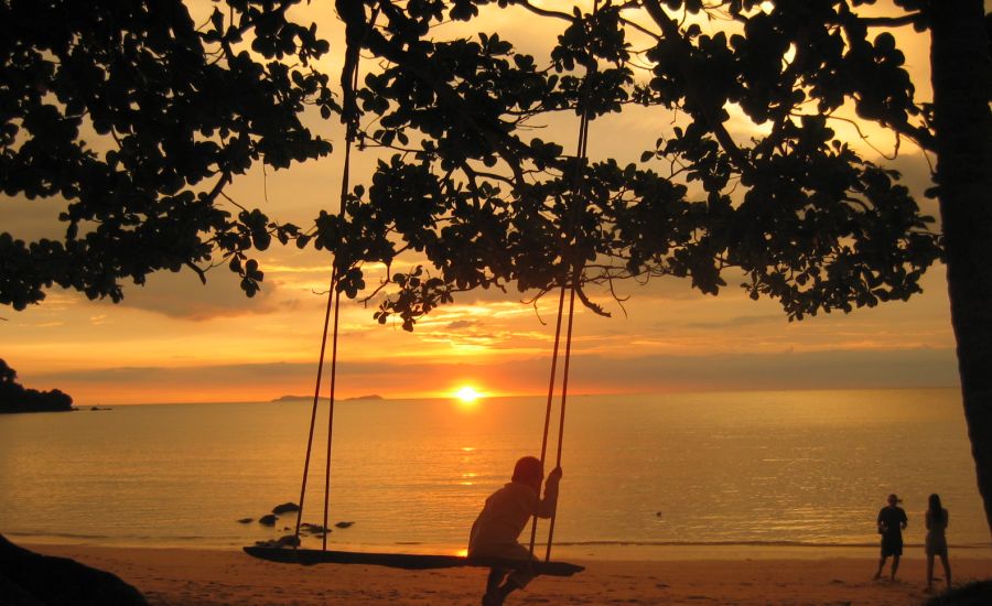 Sunset on Ko Phuket in Southern Thailand