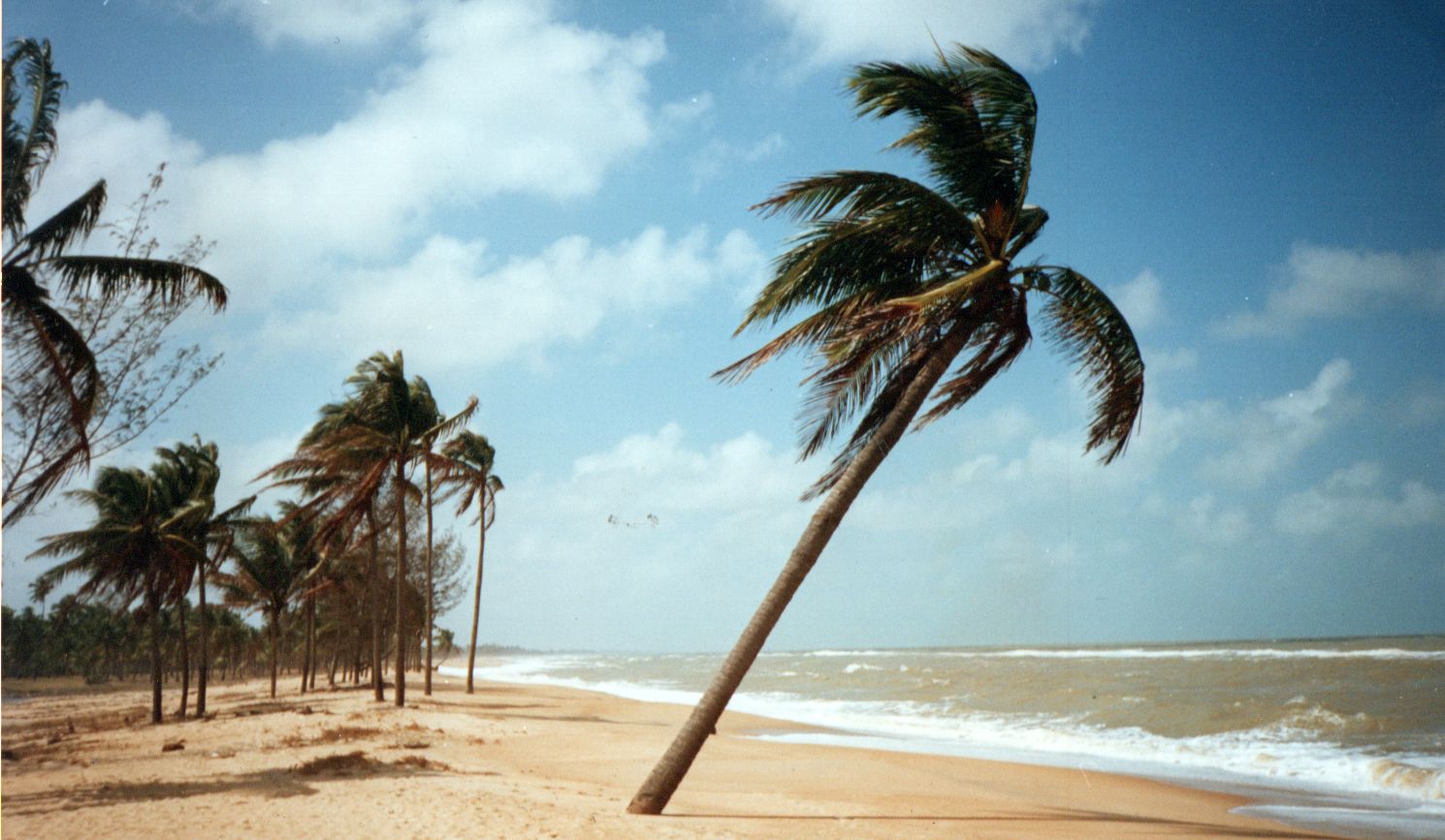 Beach at Narathiwat in Southern Thailand