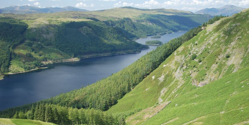 Thirlemere in the Lake District in NW England