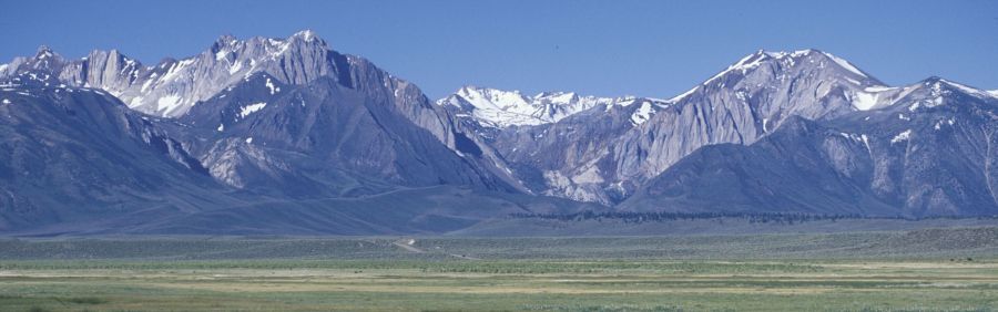 Sierra Nevada on approach to Mt. Whitney from Owen's Valley