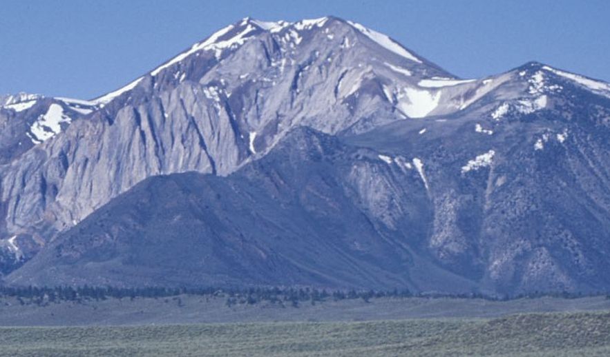 Sierra Nevada on approach to Mt. Whitney from Owen's Valley